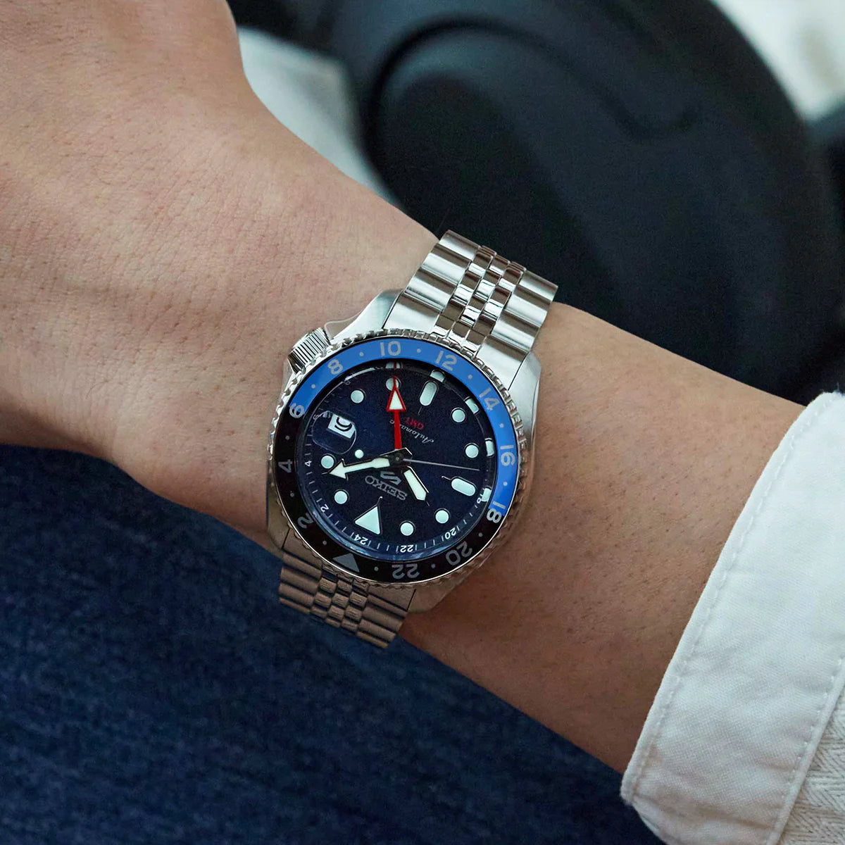 Men's Seiko 5 Sports Automatic Blue Dial  Watch - SSK003K1